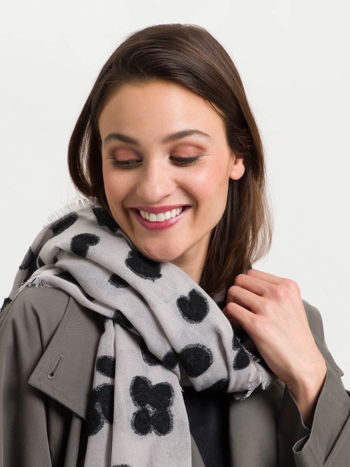 Fil Coupé Schal mit Leo-Design