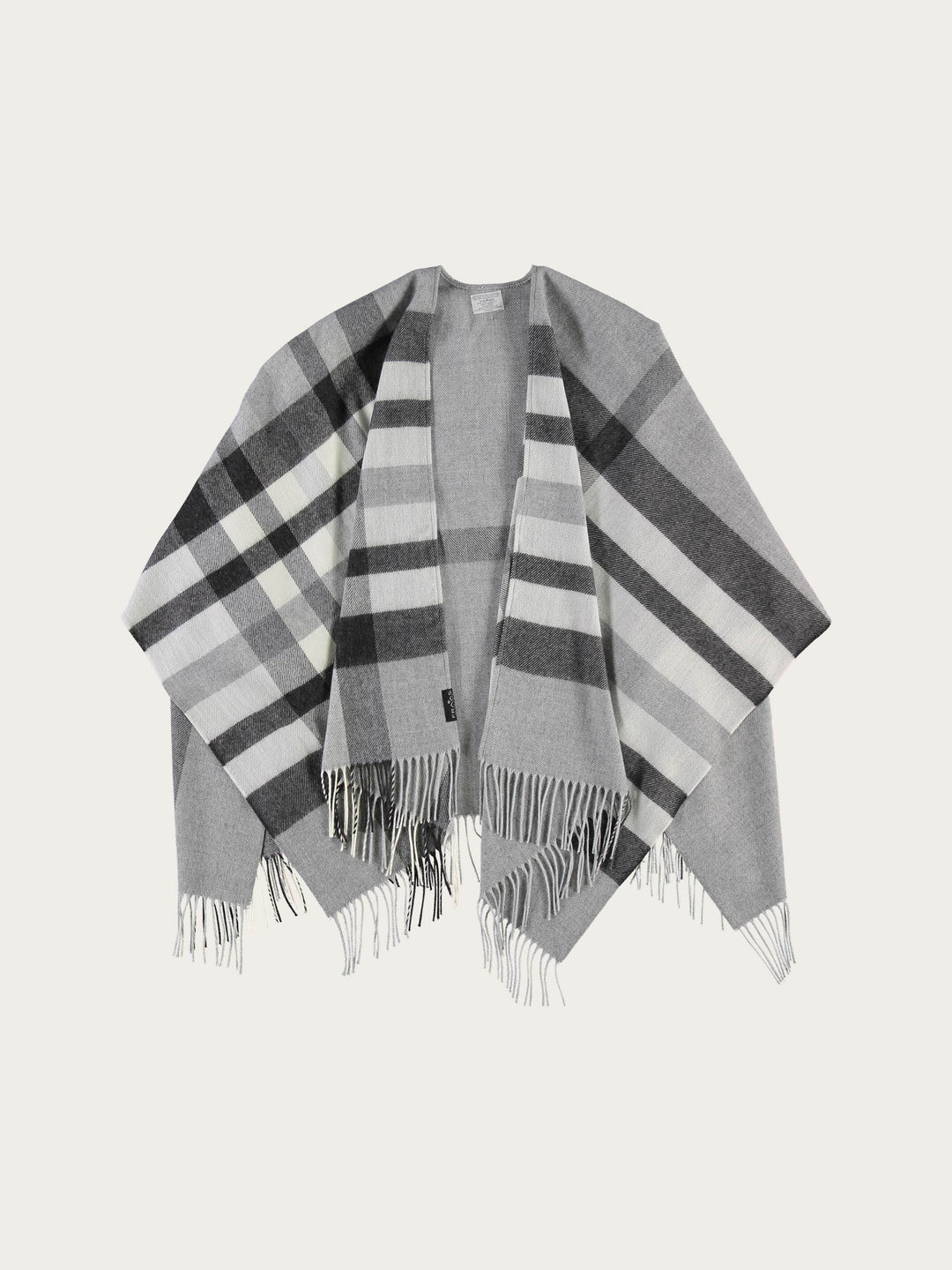 Poncho mit FRAAS Plaid Karo aus Polyacryl