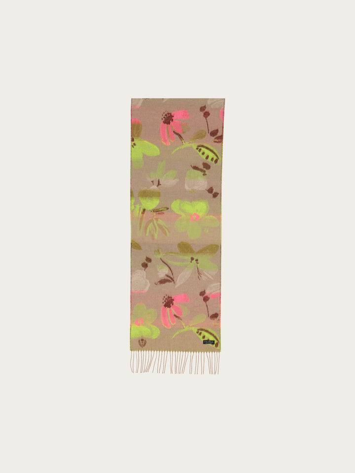 Cashmink-Schal mit elegantem Blumen-Design