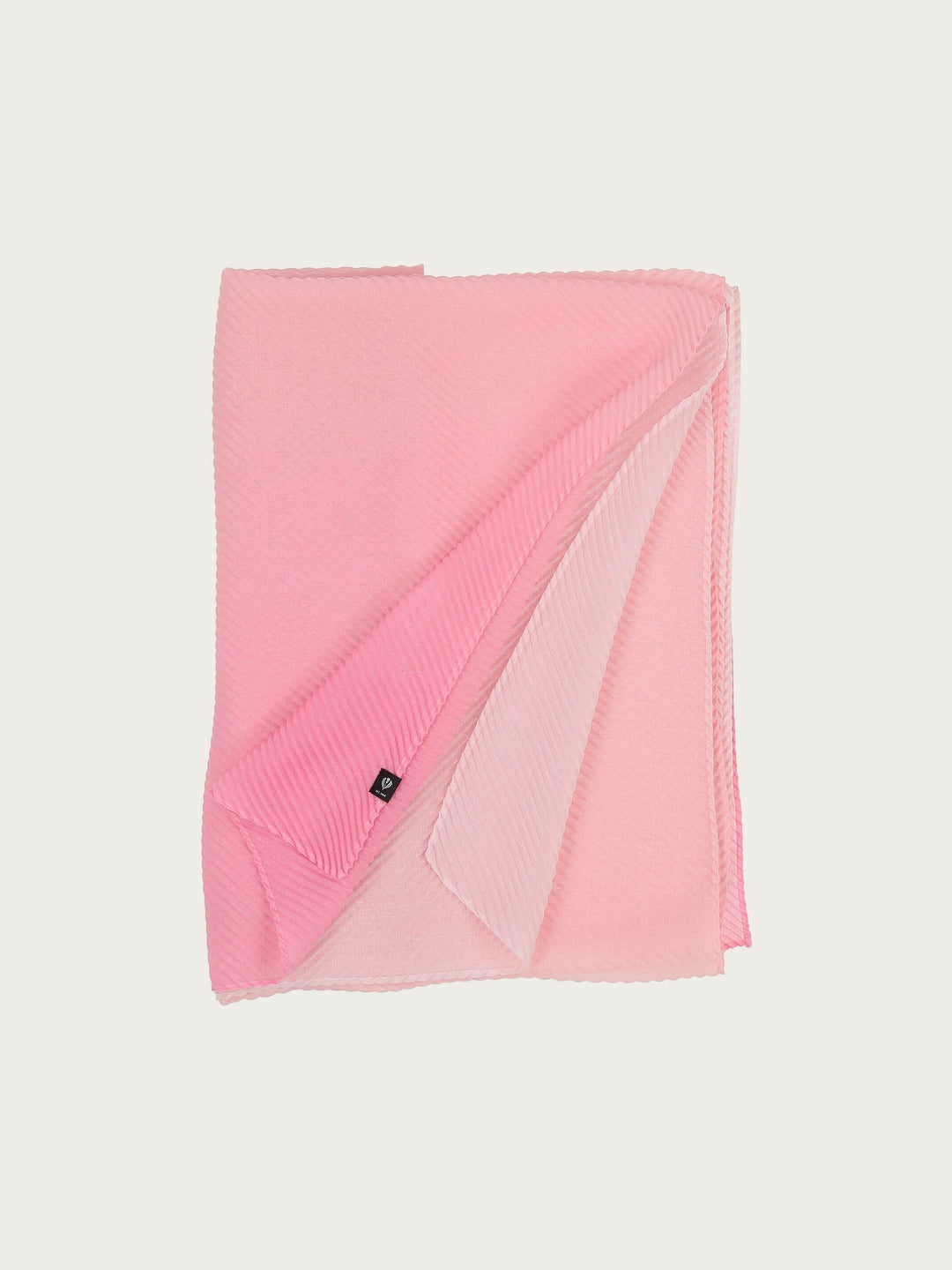 Plissee-Stola mit Ombré-Effekt