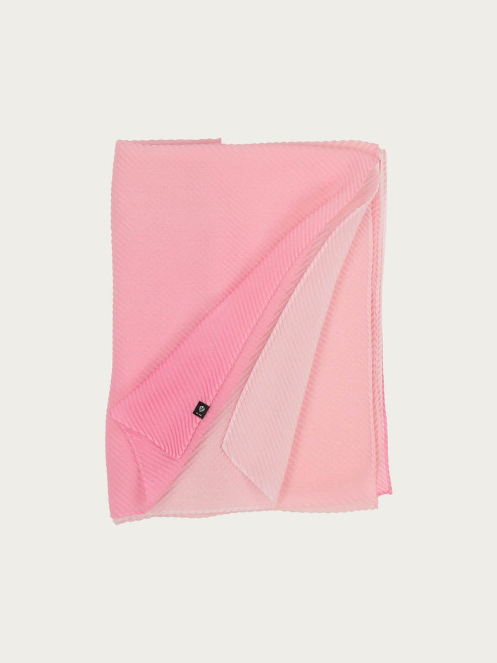 Plissee-Stola mit Ombré-Effekt