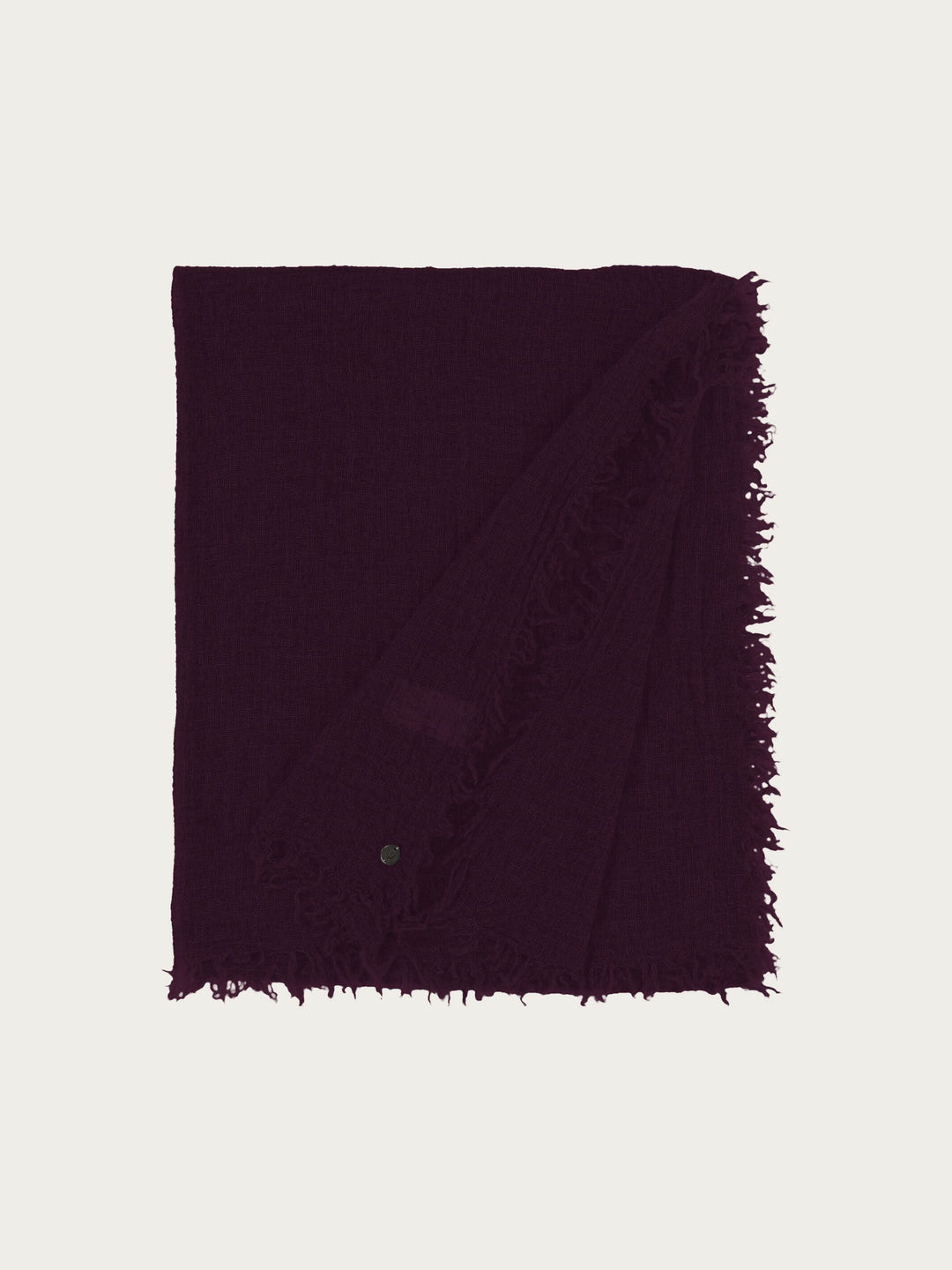 Einfarbige Wollstola mit Fransen