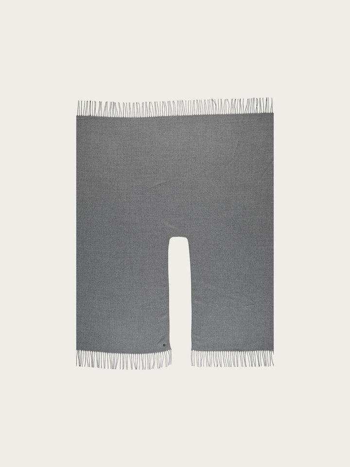 Einfarbiger Poncho aus reinem Polyacryl