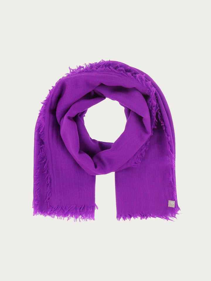 Einfarbige Stola in Seide-Wolle-Mischung