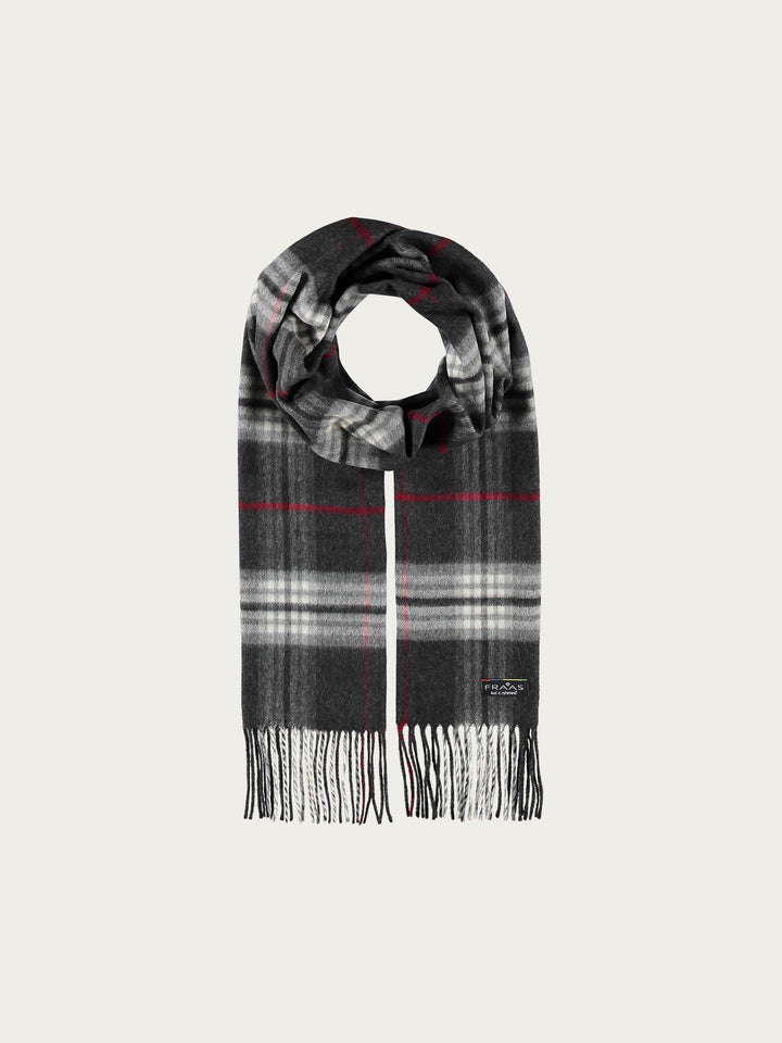 Schmaler Cashmink-Schal mit FRAAS Plaid Karo