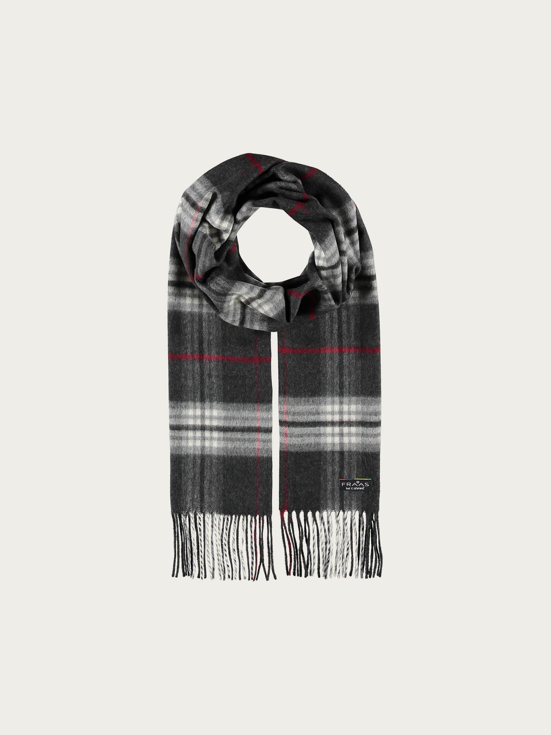 Schmaler Cashmink-Schal mit FRAAS Plaid Karo