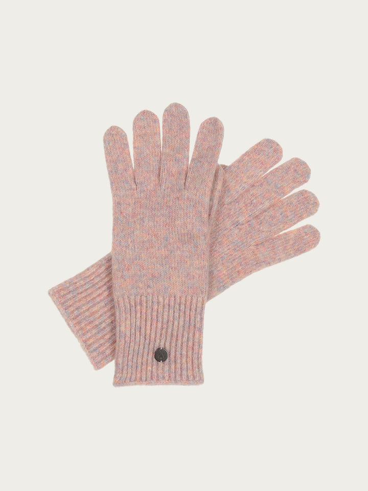 Einfarbige Strickhandschuhe in Wollmischung