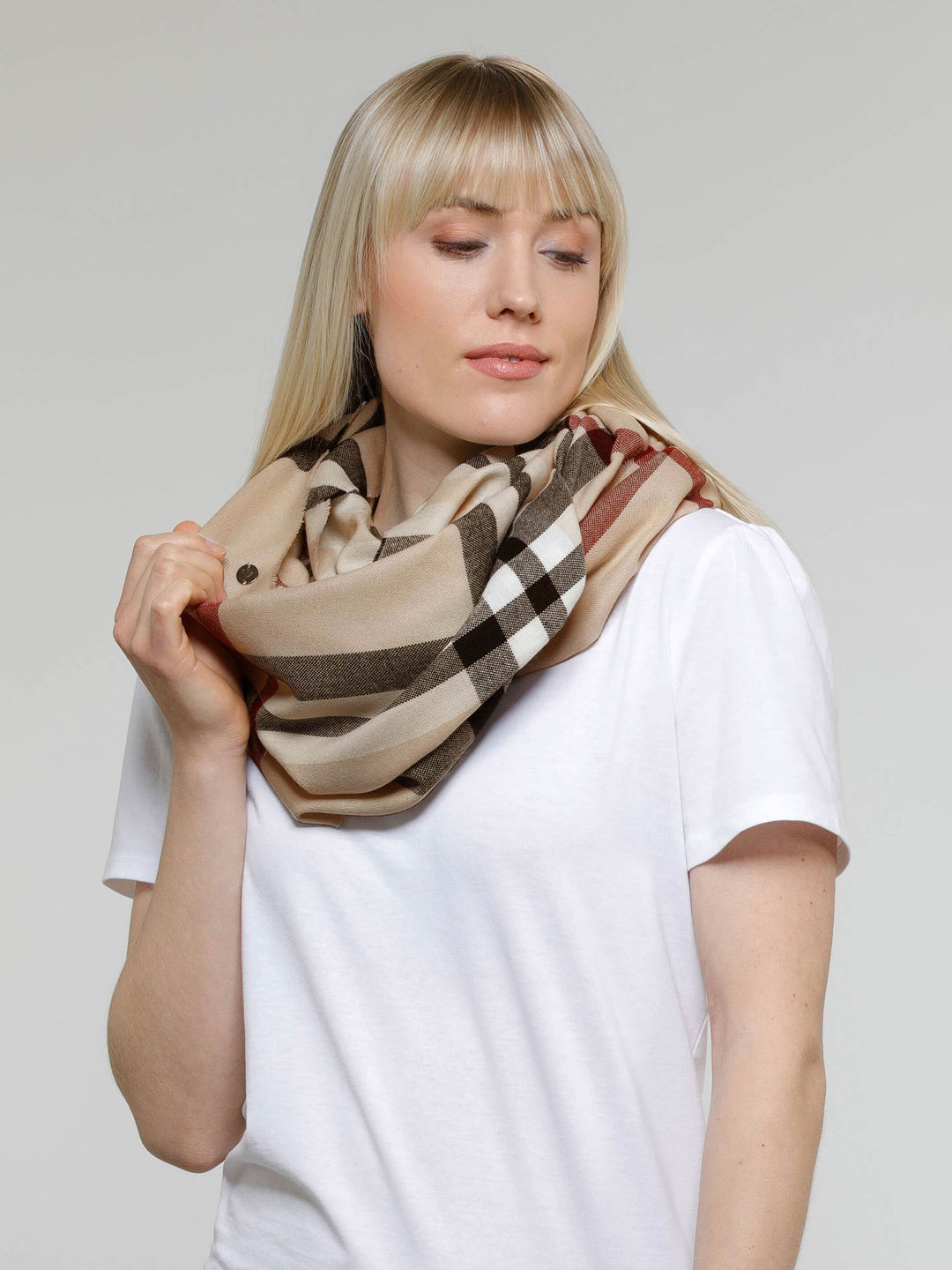 Loop mit FRAAS Plaid Karo