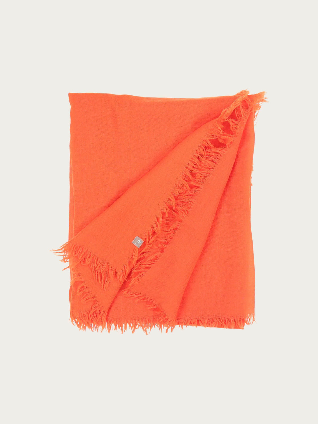 Einfarbige Stola in Seide-Wolle-Mischung