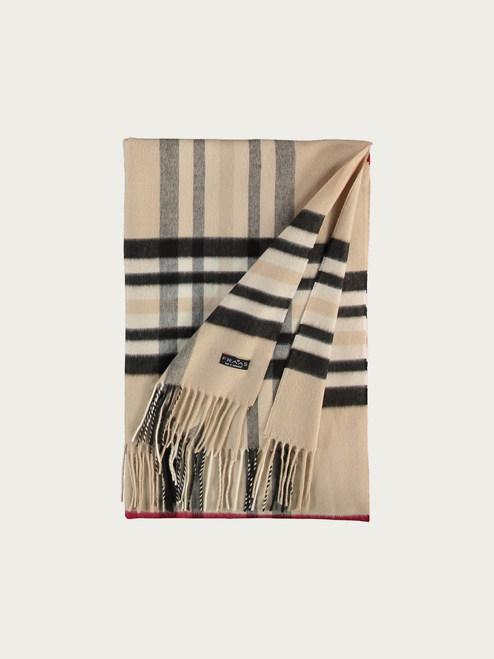 Breiter Cashmink-Schal mit FRAAS Plaid Karo