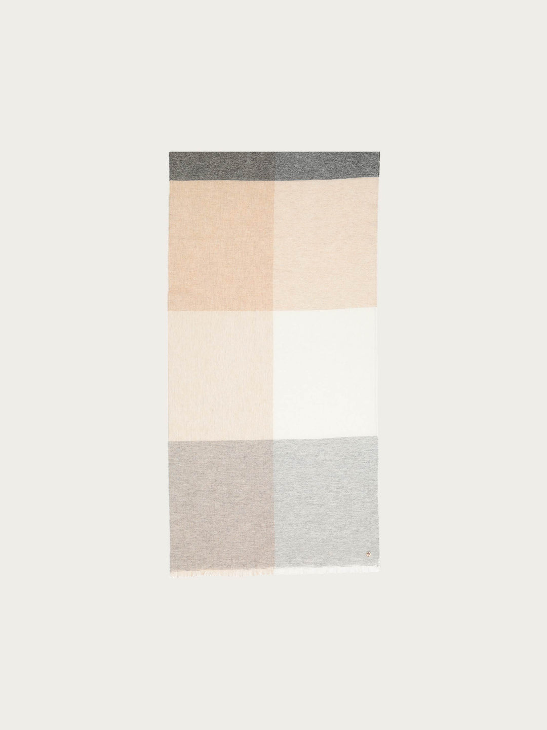 Kaschmirstola mit Block-Karos