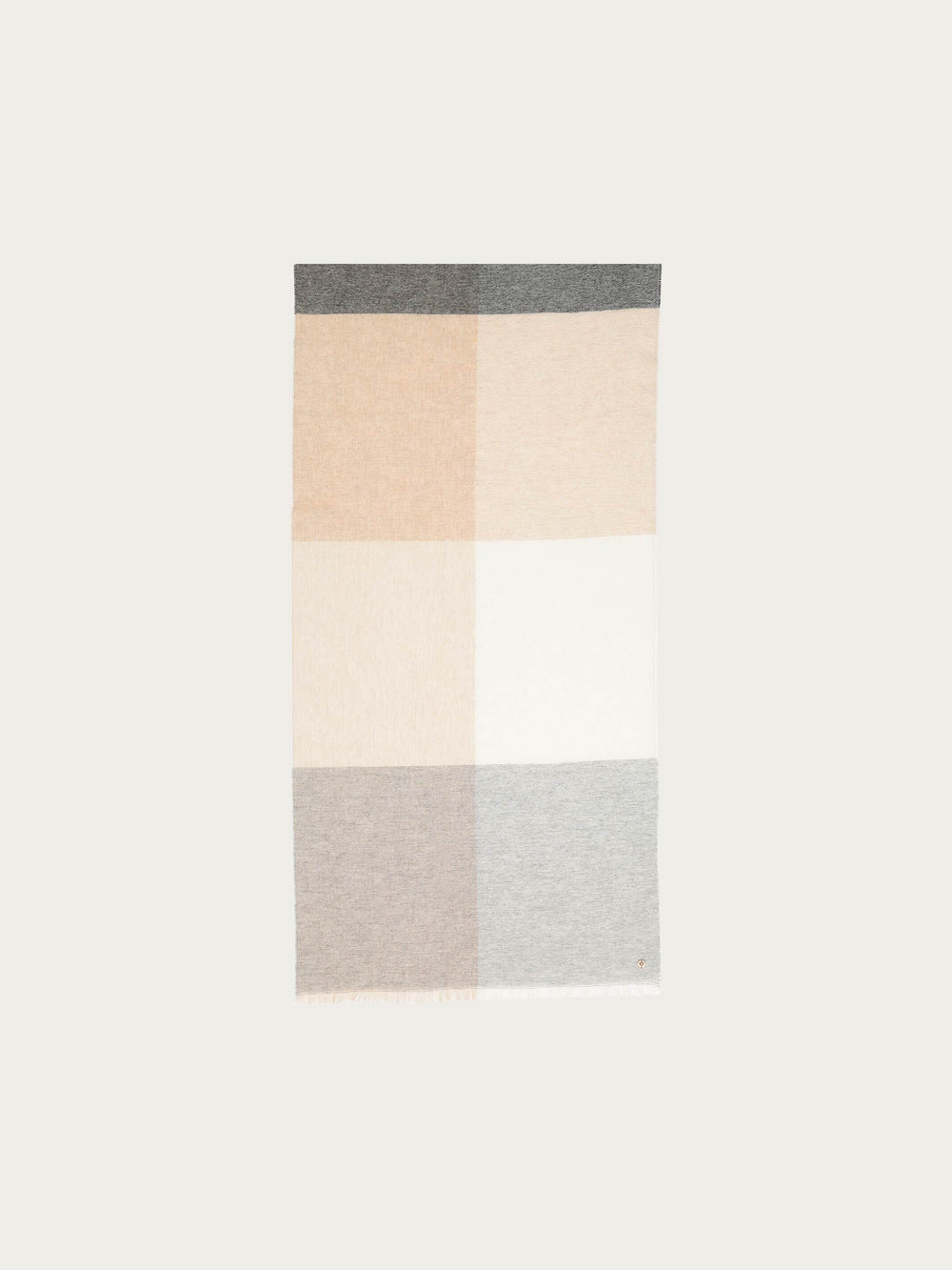 Kaschmirstola mit Block-Karos