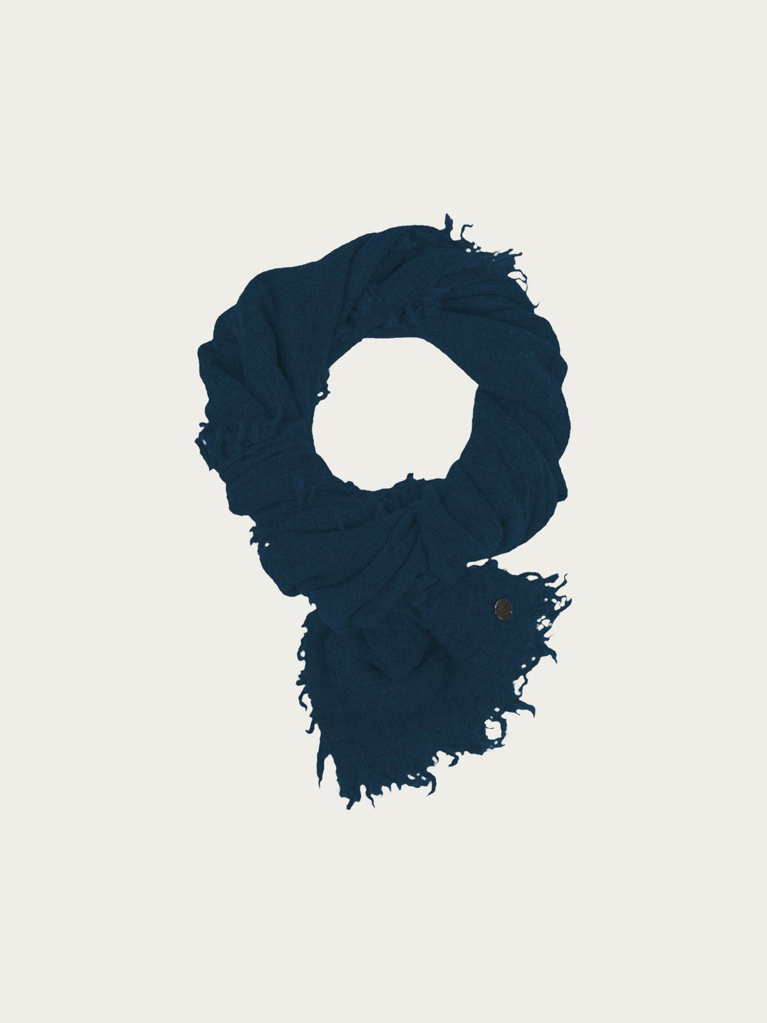 Einfarbige Wollstola mit Fransen