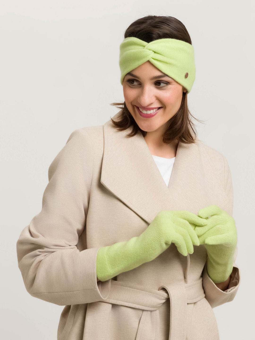 Strickstirnband aus reinem Kaschmir