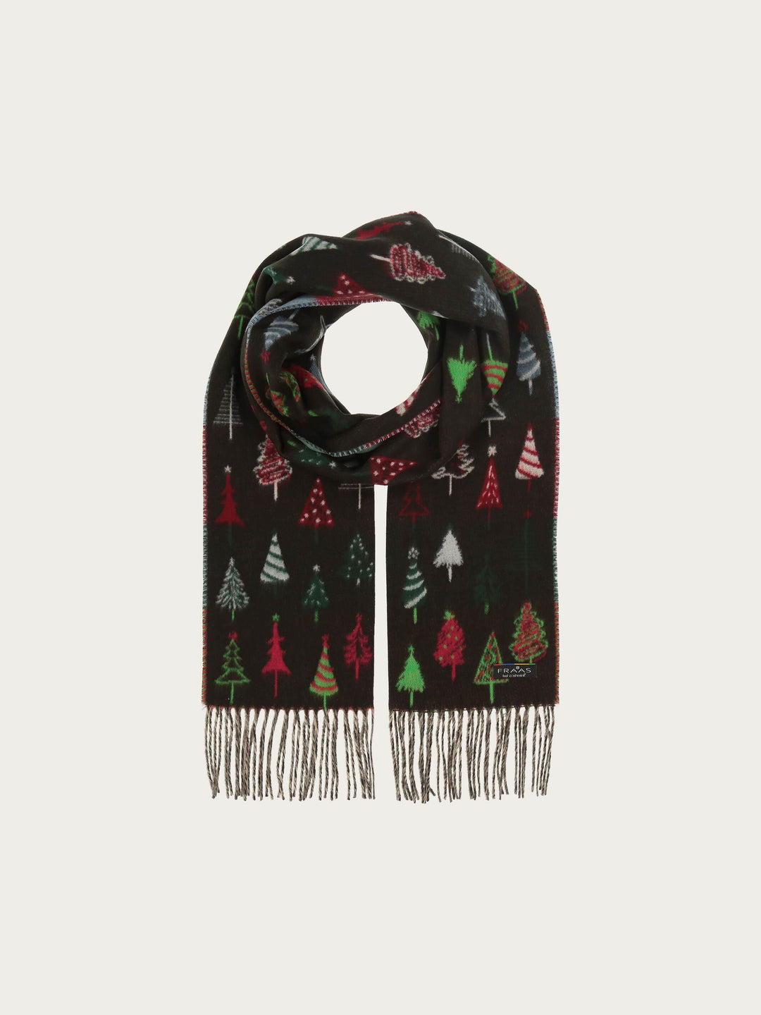 Cashmink-Schal mit Weihnachtsbaum-Design