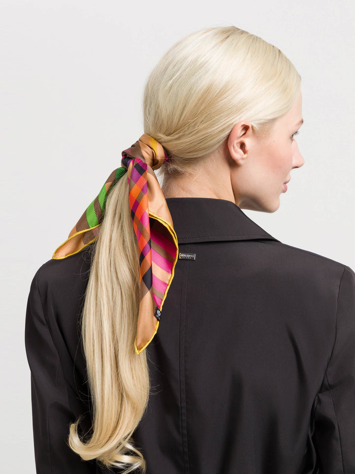Nickituch mit FRAAS Plaid Karo aus reiner Seide