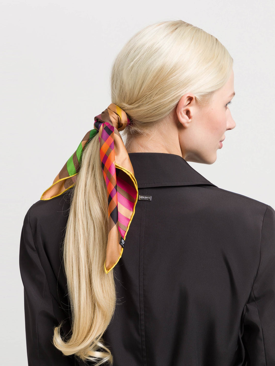 Nickituch mit FRAAS Plaid Karo aus reiner Seide