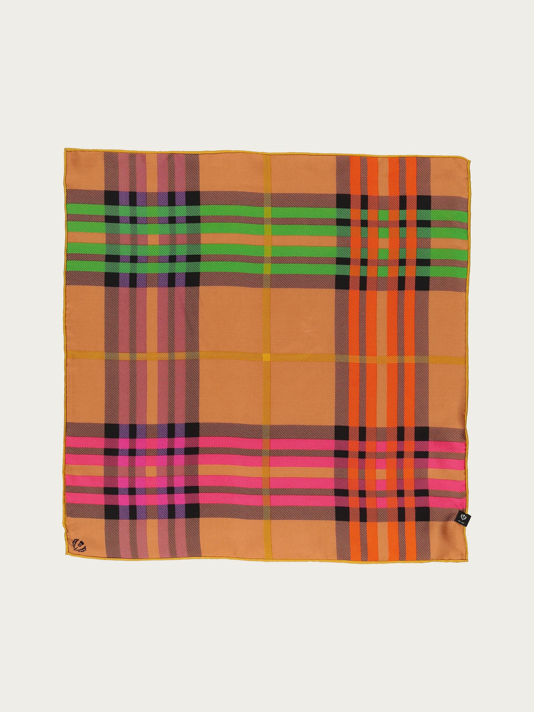 Nickituch mit FRAAS Plaid Karo aus reiner Seide