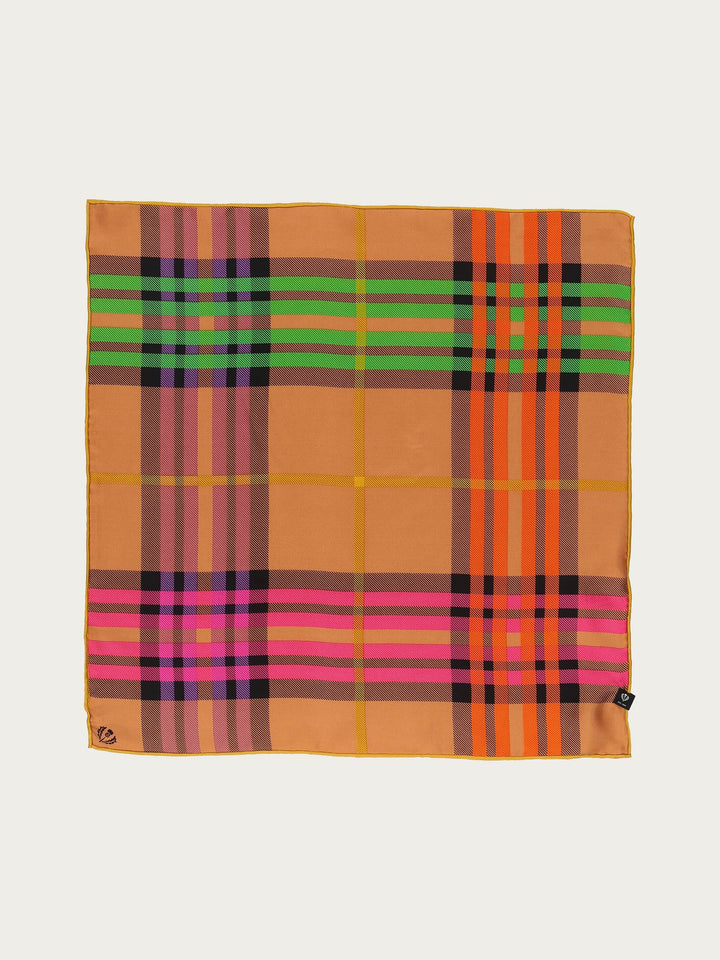 Nickituch mit FRAAS Plaid Karo aus reiner Seide