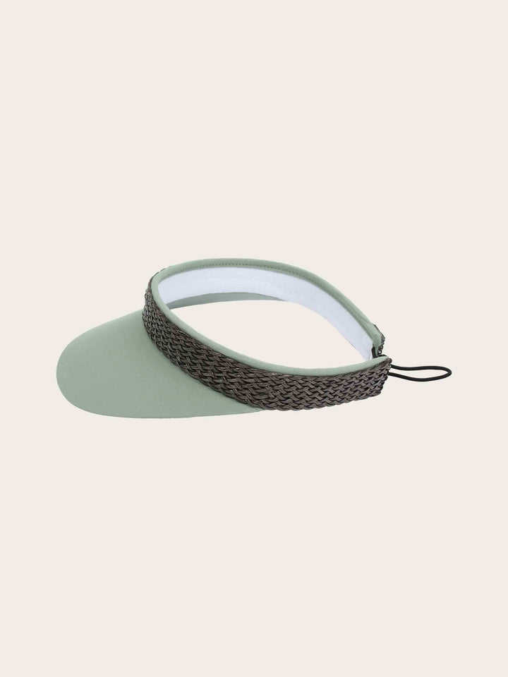 Loevenich Visor aus Baumwolle mit geflochtenem Kunstlederband