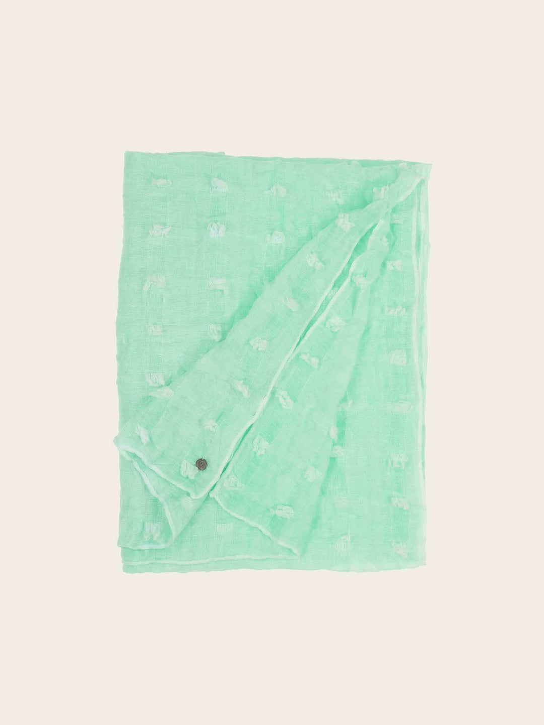 Fil Coupé Stola mit Quadraten