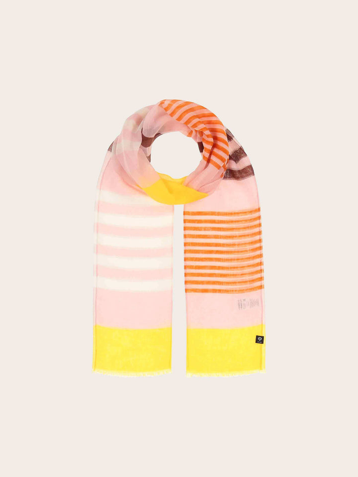 Sustainability Collection - Schal im bunten Streifen-Design
