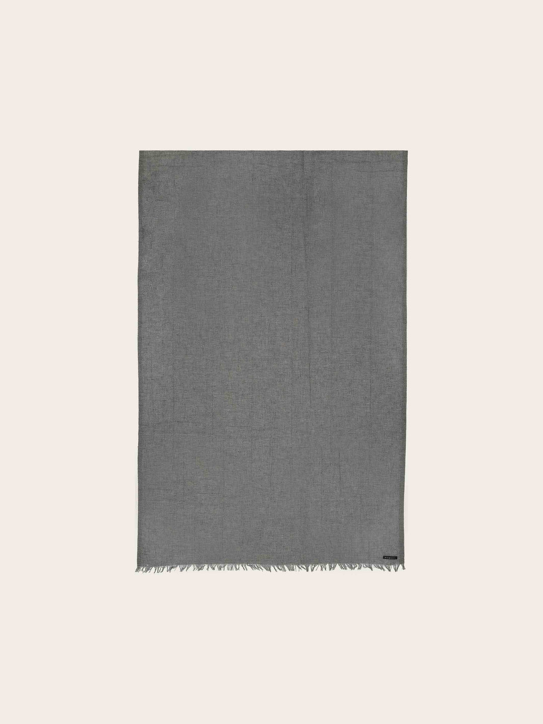 Sportliche bugatti Stola mit Boxkaro in Leinenmischung