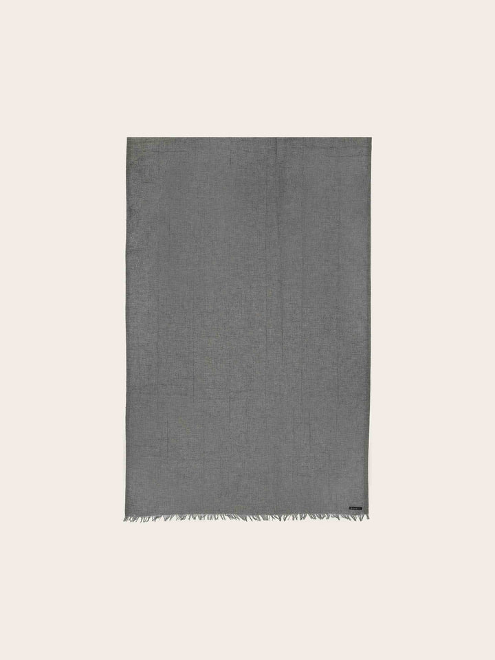 Sportliche bugatti Stola mit Boxkaro in Leinenmischung