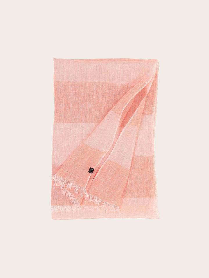 Gestreifter Leinenschal