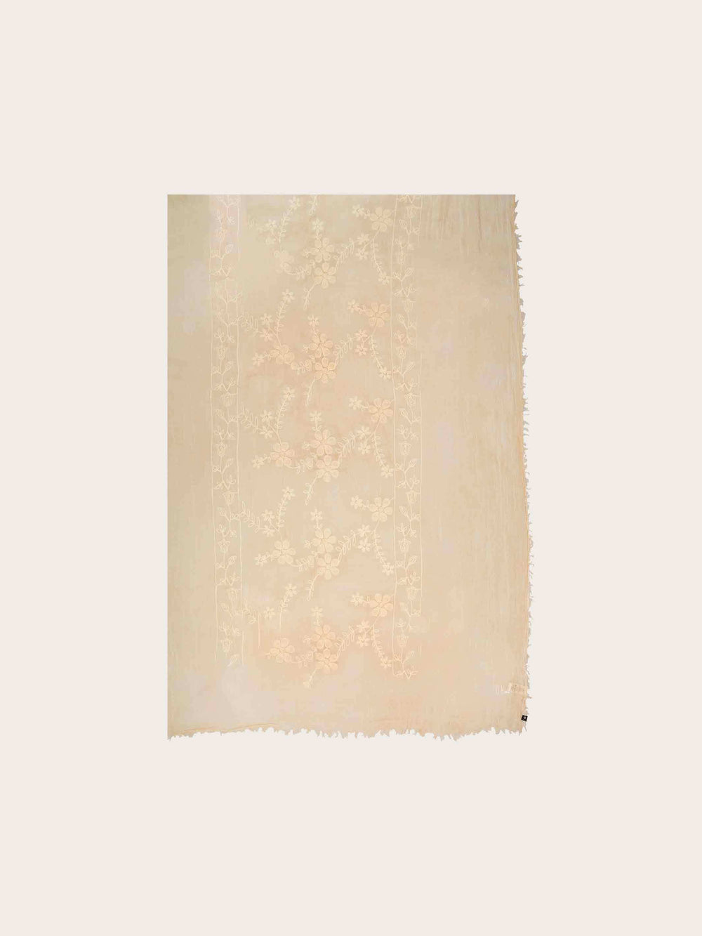 Stola mit Blumen-Stickerei