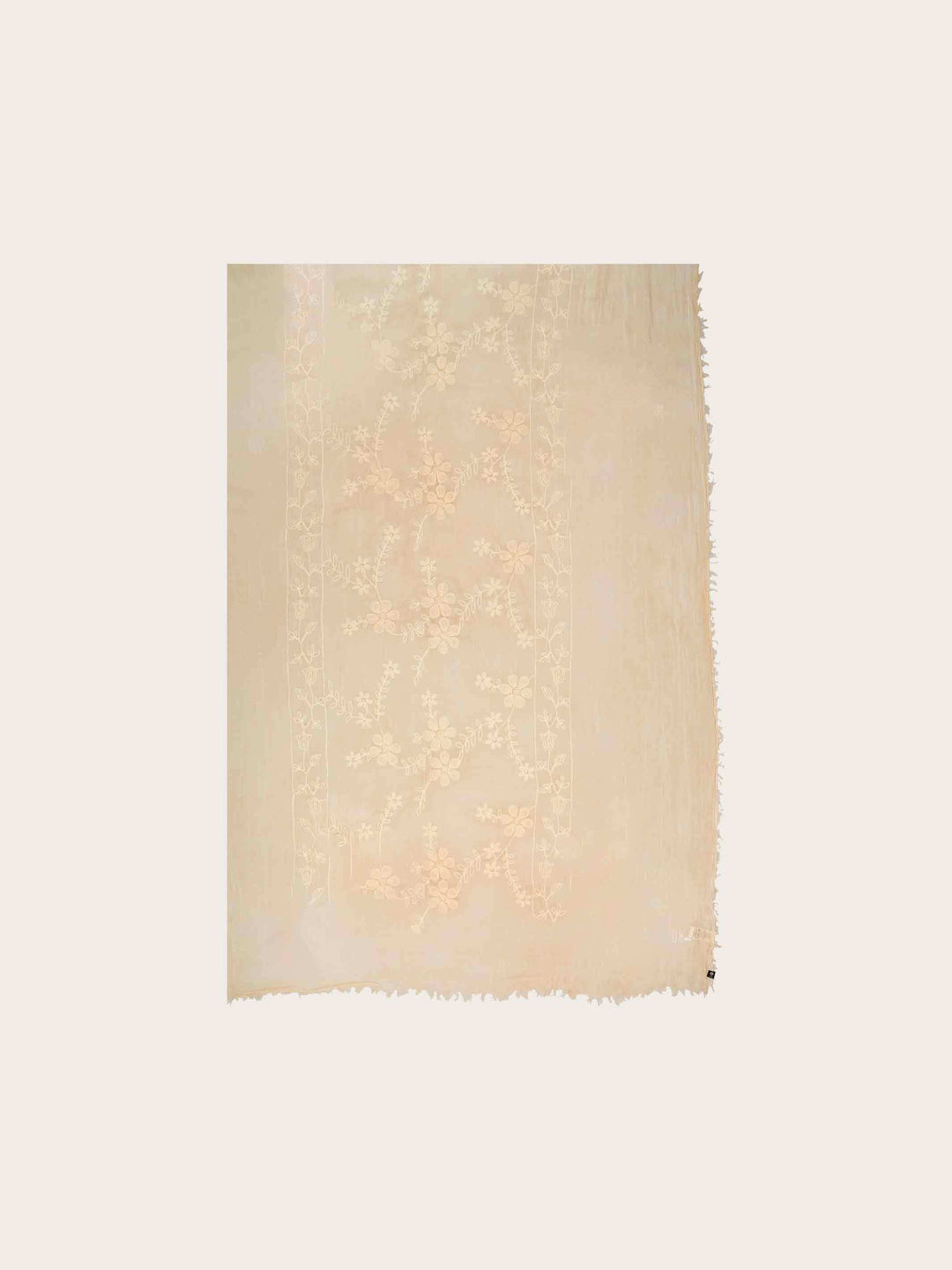 Stola mit Blumen-Stickerei