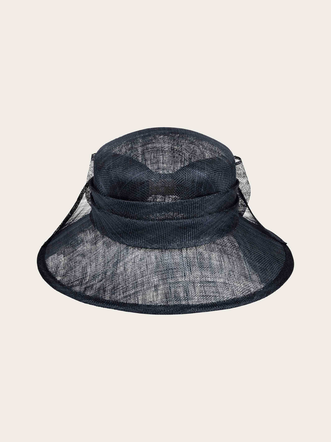 Eleganter Loevenich Matelot Hut mit großer Sinamay Schleife