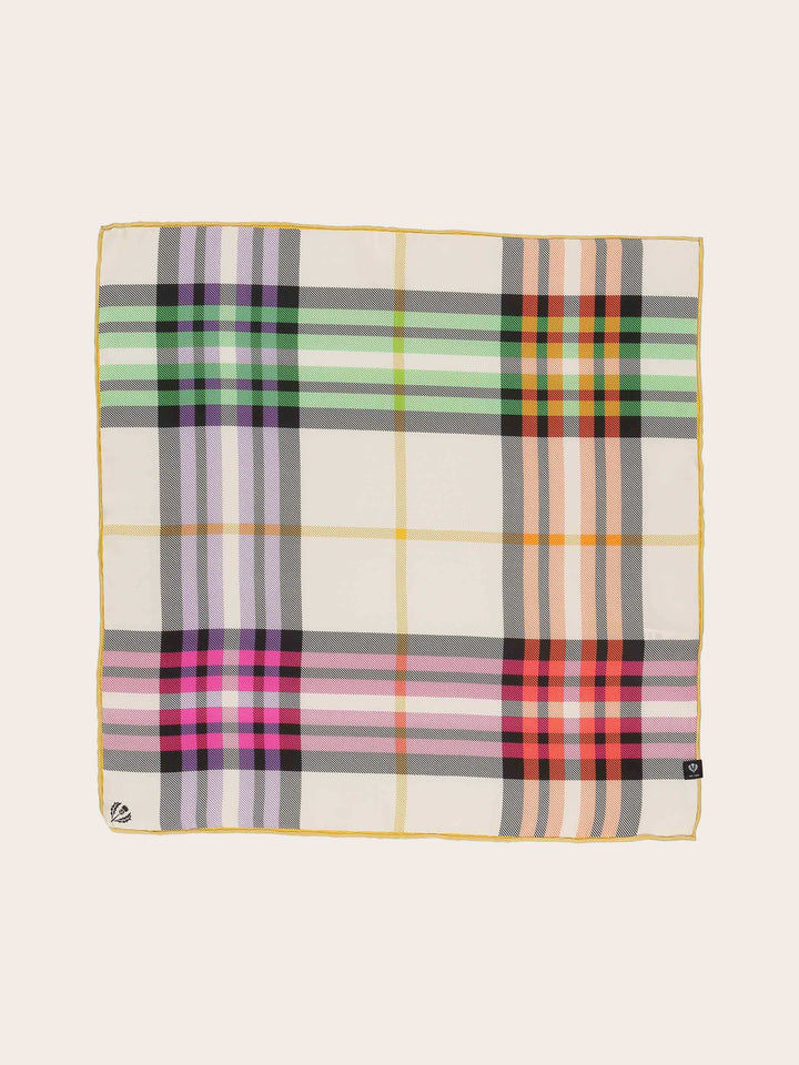 Nickituch mit FRAAS Plaid Karo aus reiner Seide