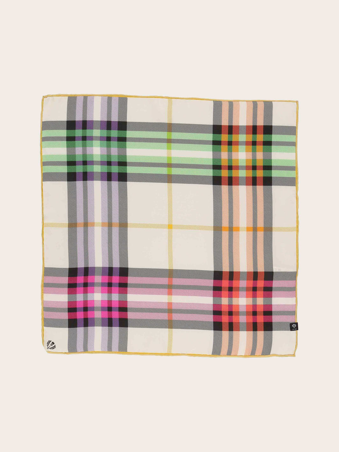 Nickituch mit FRAAS Plaid Karo aus reiner Seide