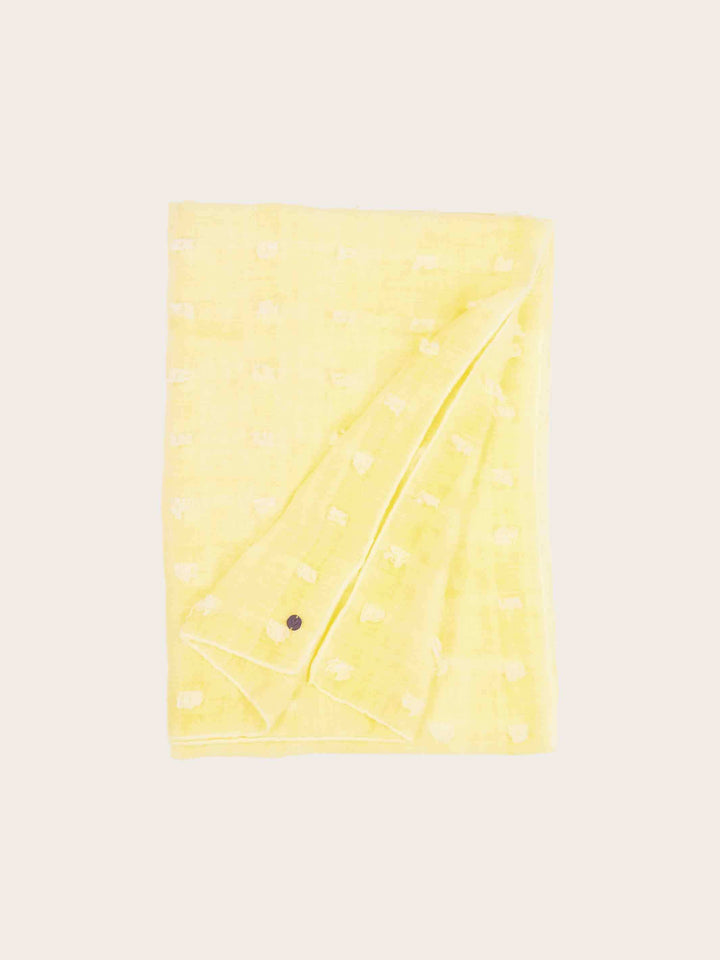 Fil Coupé Stola mit Quadraten