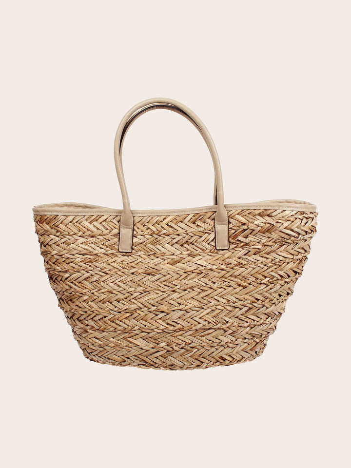 Stylische Loevenich Tasche aus Seegras mit Magnet-Verschluss