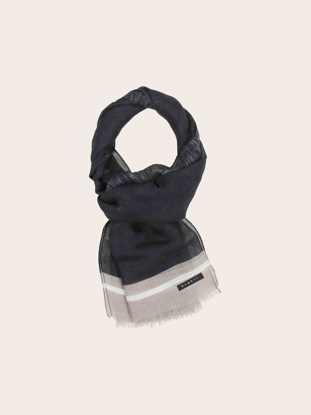 Sportliche bugatti Stola mit farbigen Akzenten in Modalmischung