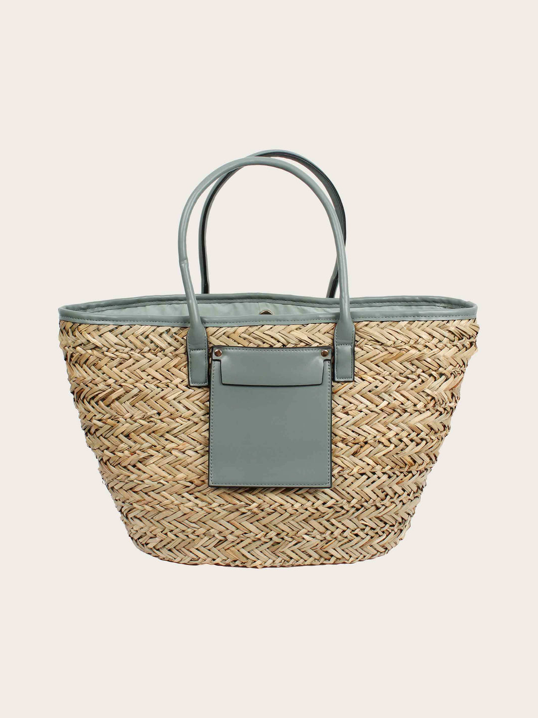 Stylische Loevenich Tasche aus Seegras mit Magnet-Verschluss