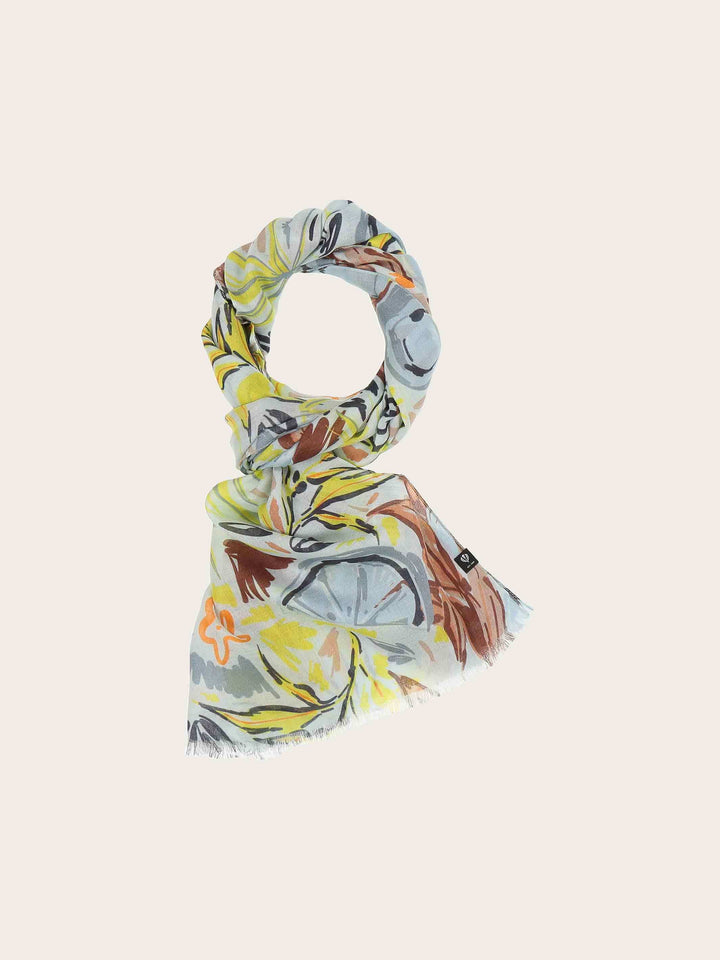 Sustainability Collection - Schal mit tropischem Pflanzen-Design aus Viskose