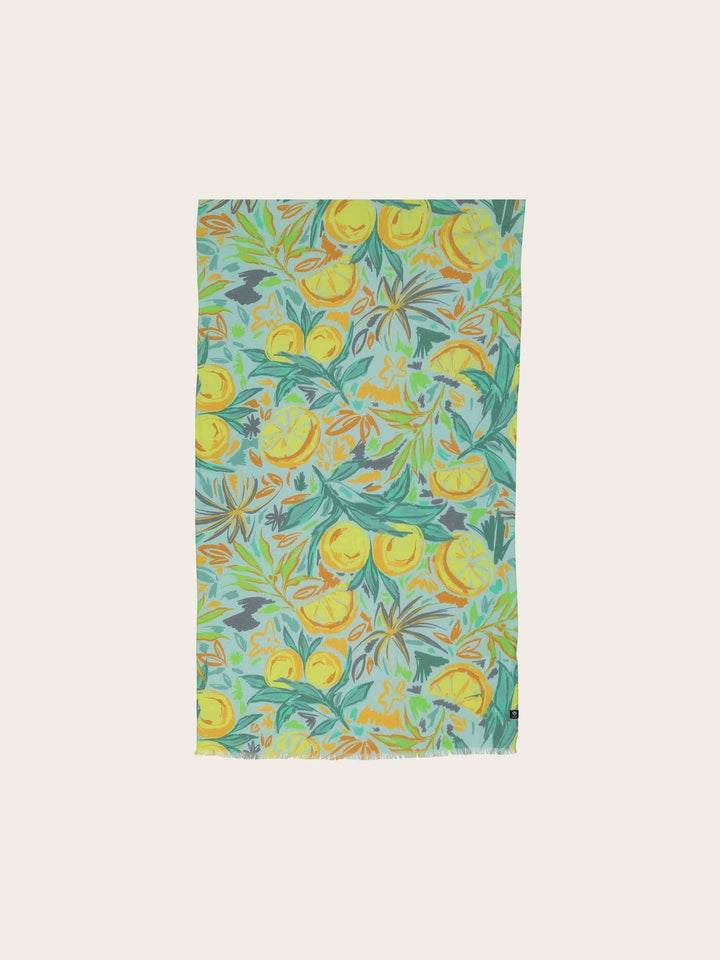 Sustainability Collection - Schal mit tropischem Pflanzen-Design aus Viskose