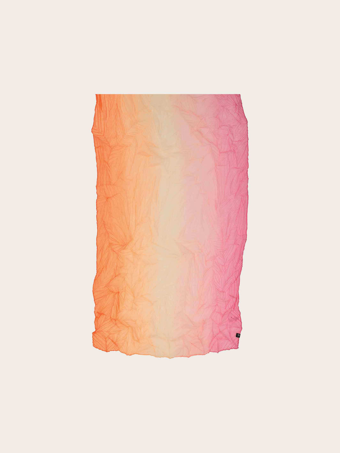 Plissee-Schal mit Farbverlauf