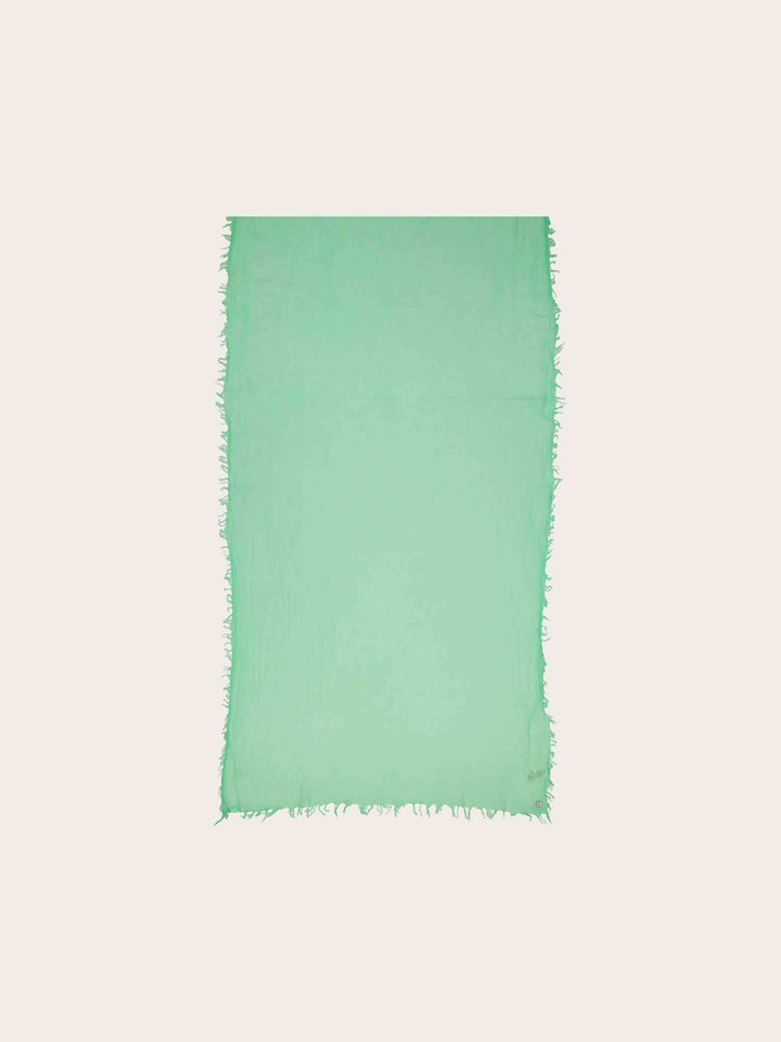 Einfarbige Wollstola mit Fransen