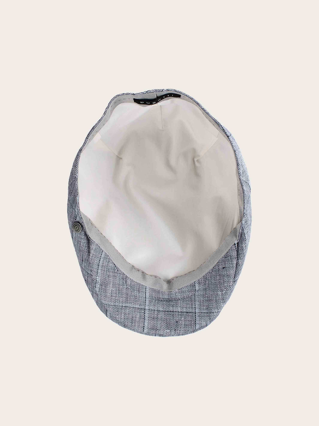 Karierte bugatti Schirmmütze in Leinenmischung