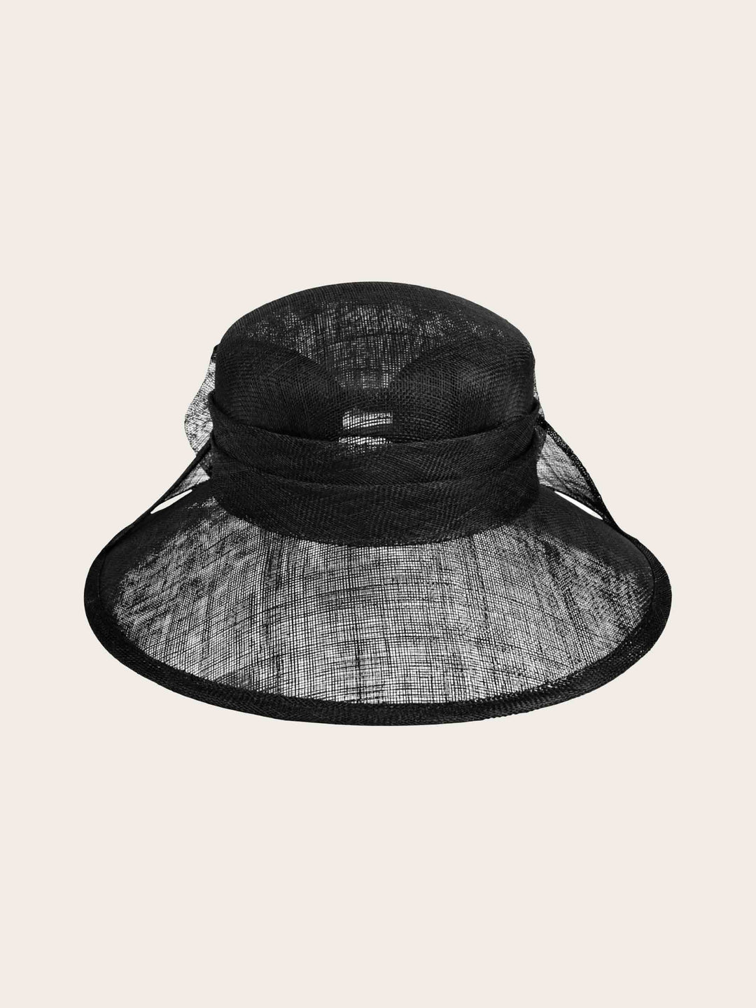 Eleganter Loevenich Matelot Hut mit großer Sinamay Schleife