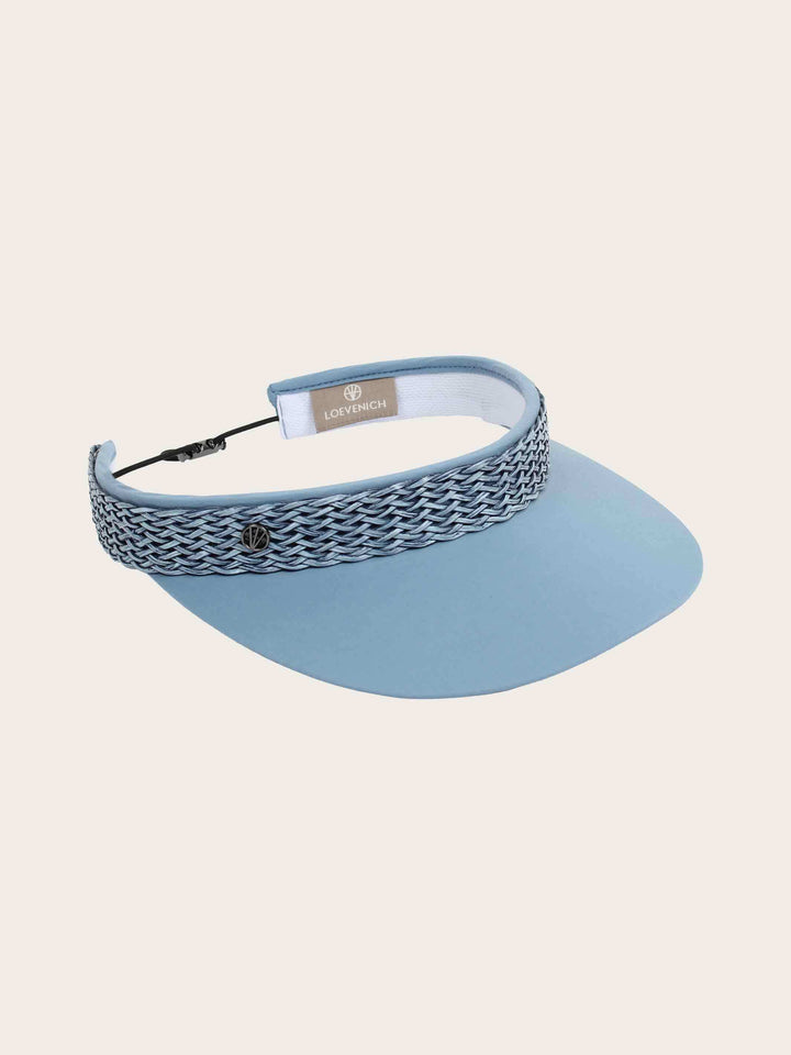 Loevenich Visor aus Baumwolle mit geflochtenem Kunstlederband