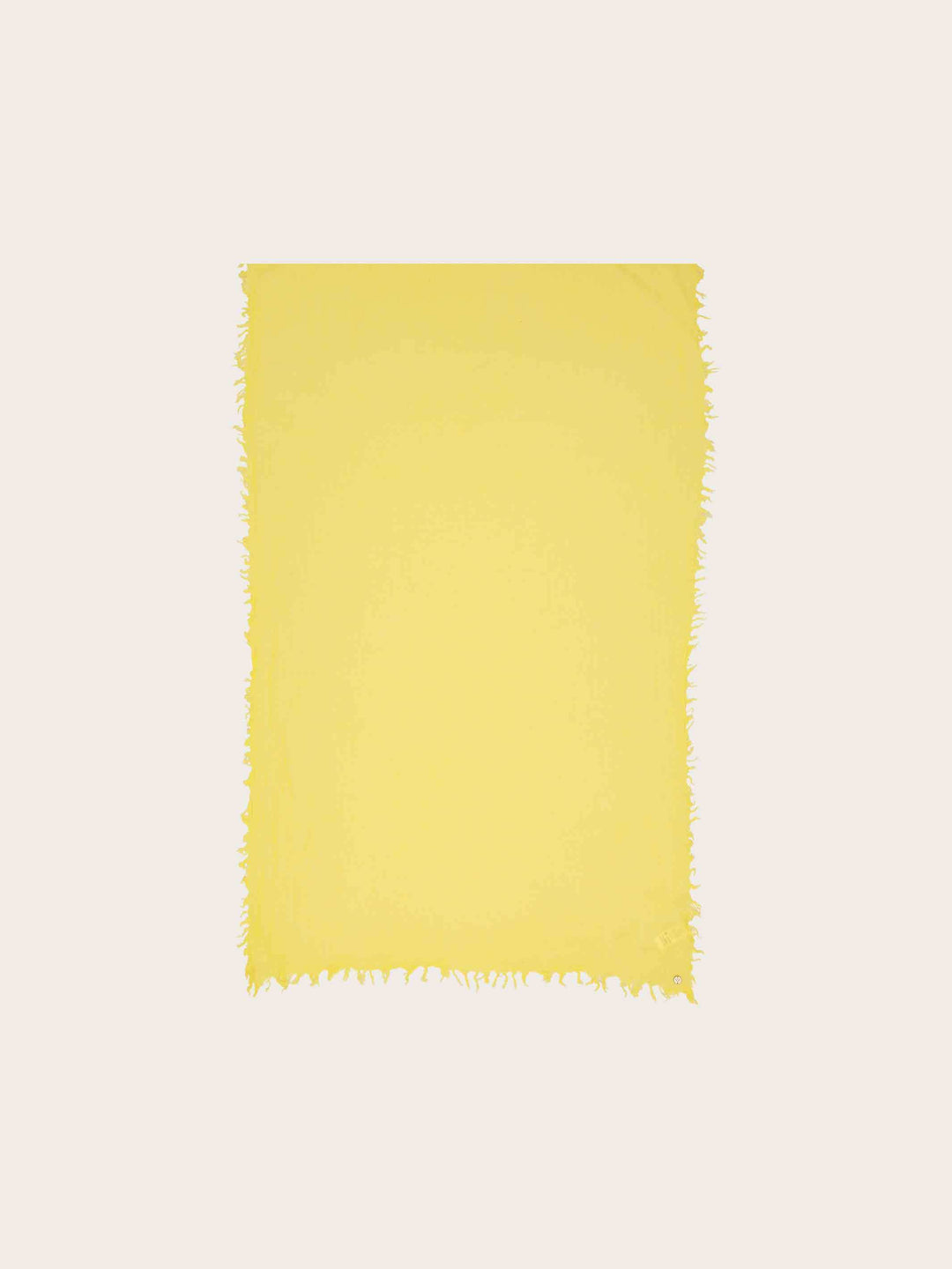 Einfarbige Wollstola mit Fransen