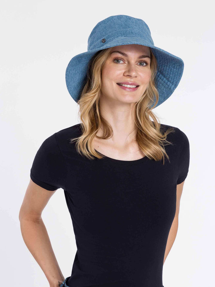Loevenich Denim Bucket Hat aus Baumwollmaterial