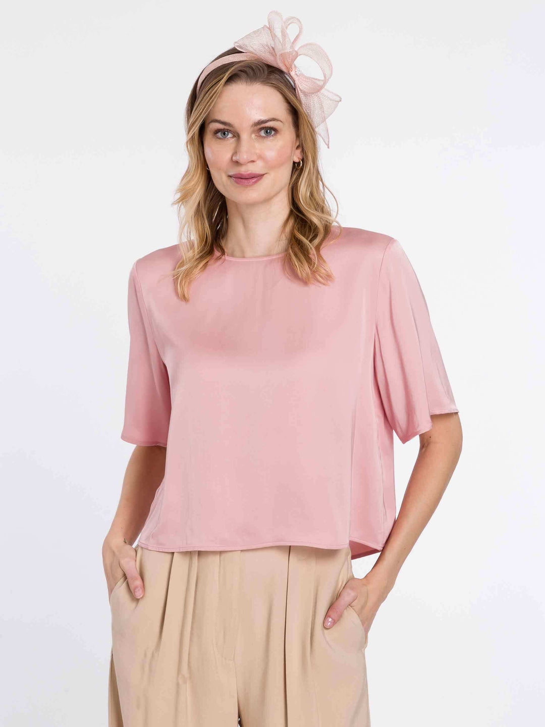 Stilvoller Loevenich Haarreif mit Sinamay Schleife