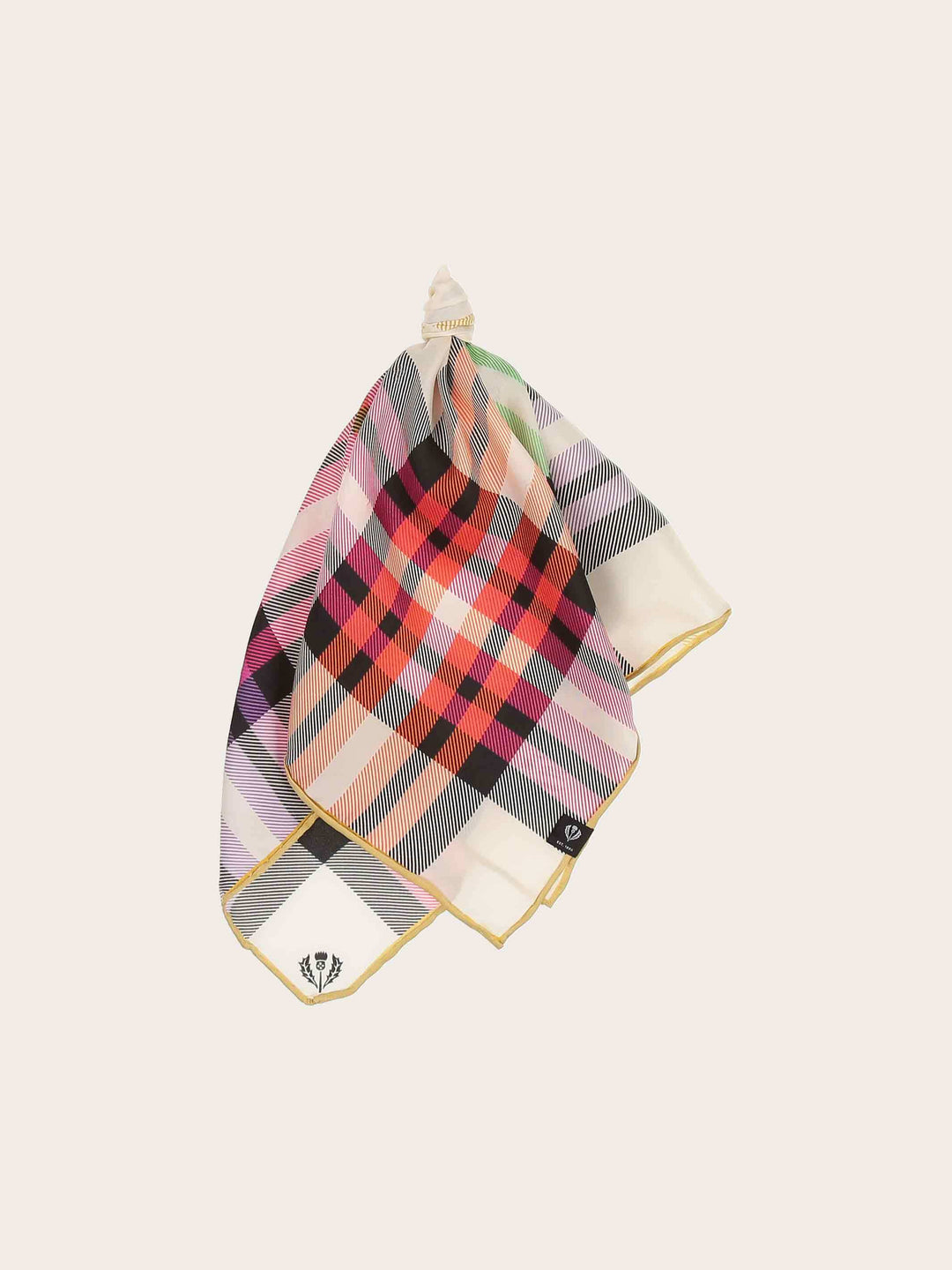 Nickituch mit FRAAS Plaid Karo aus reiner Seide