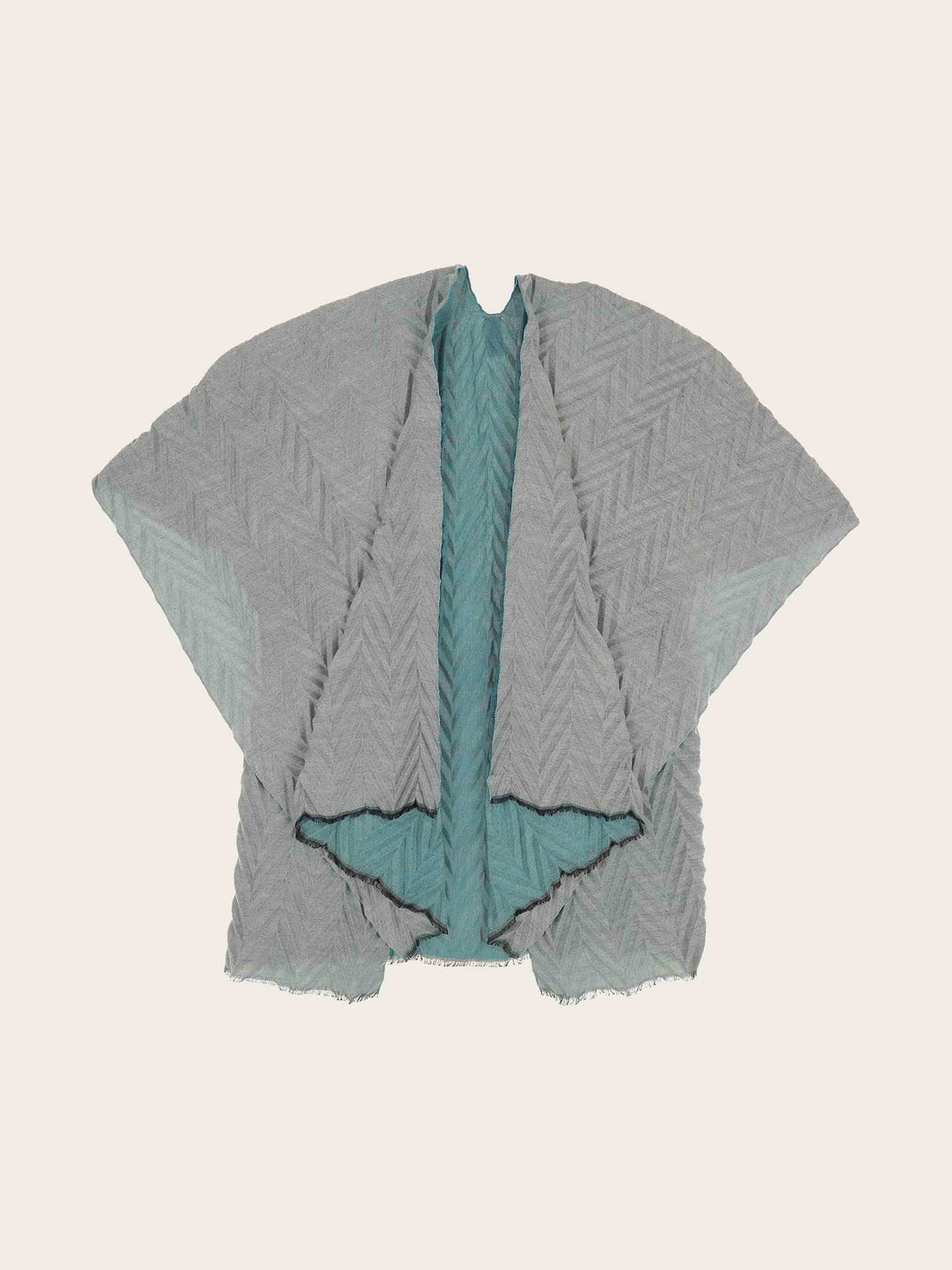 Plissierter Damen Poncho